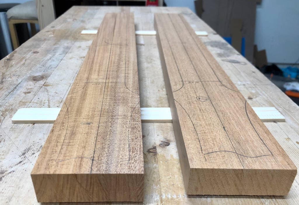 Straight grain for neck blanks